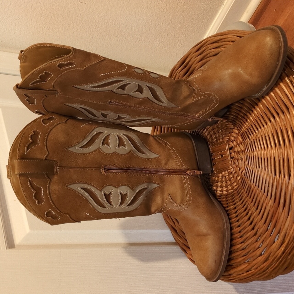 Madden NYC Brown Western Festival Cowboy Boot Womens 7 - Picture 6 of 9